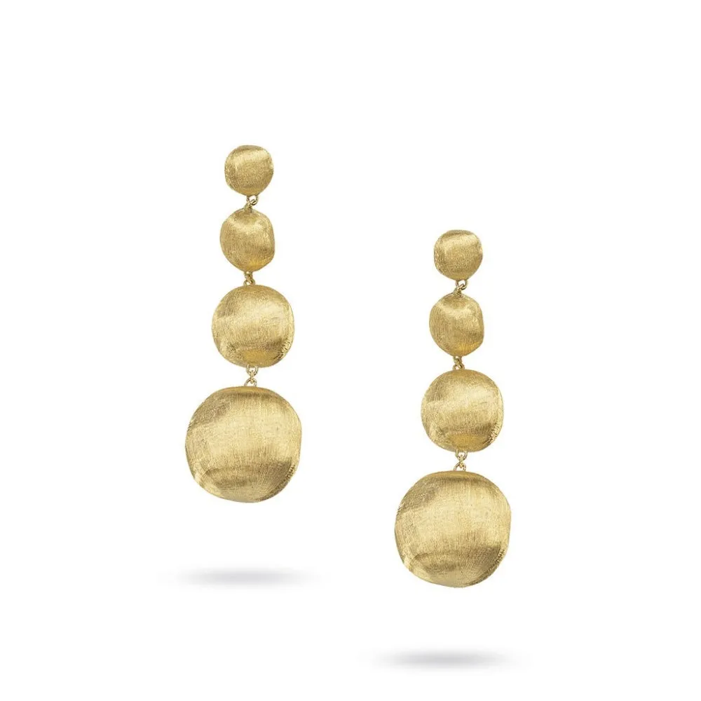 Africa Earrings - 18ct Gold - OB937-P
