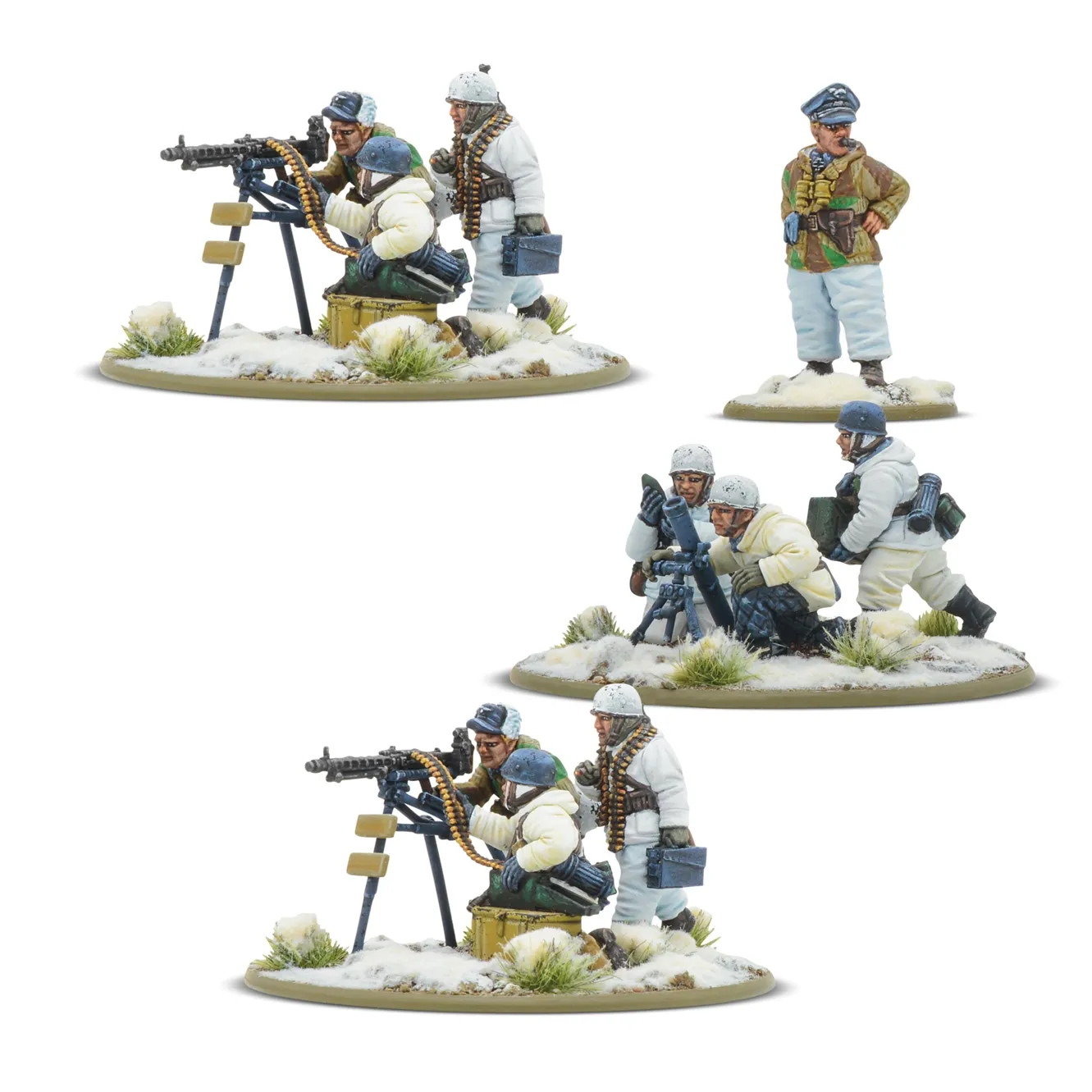 Bolt Action: German - Winter Fallschirmjager Heavy Weapons Platoon
