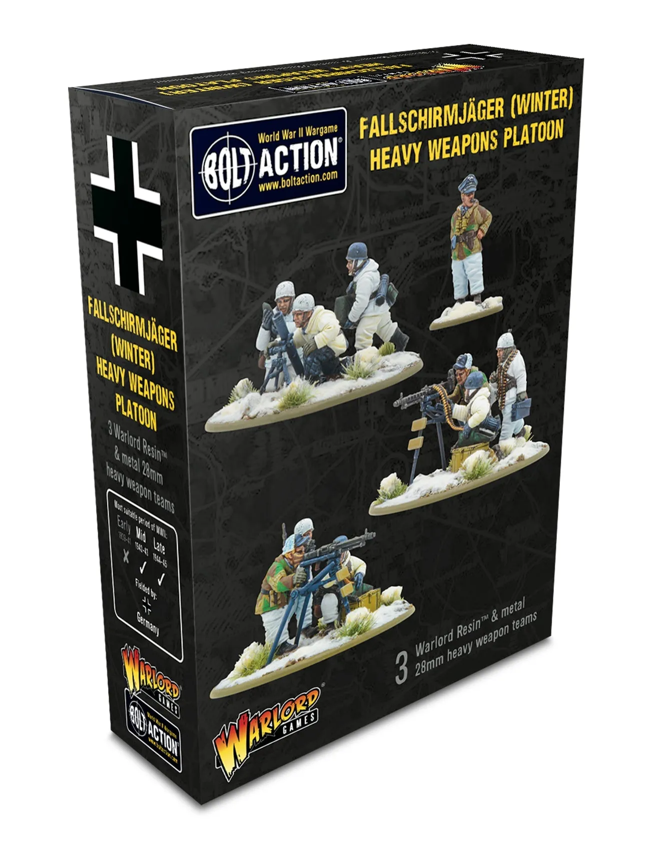 Bolt Action: German - Winter Fallschirmjager Heavy Weapons Platoon