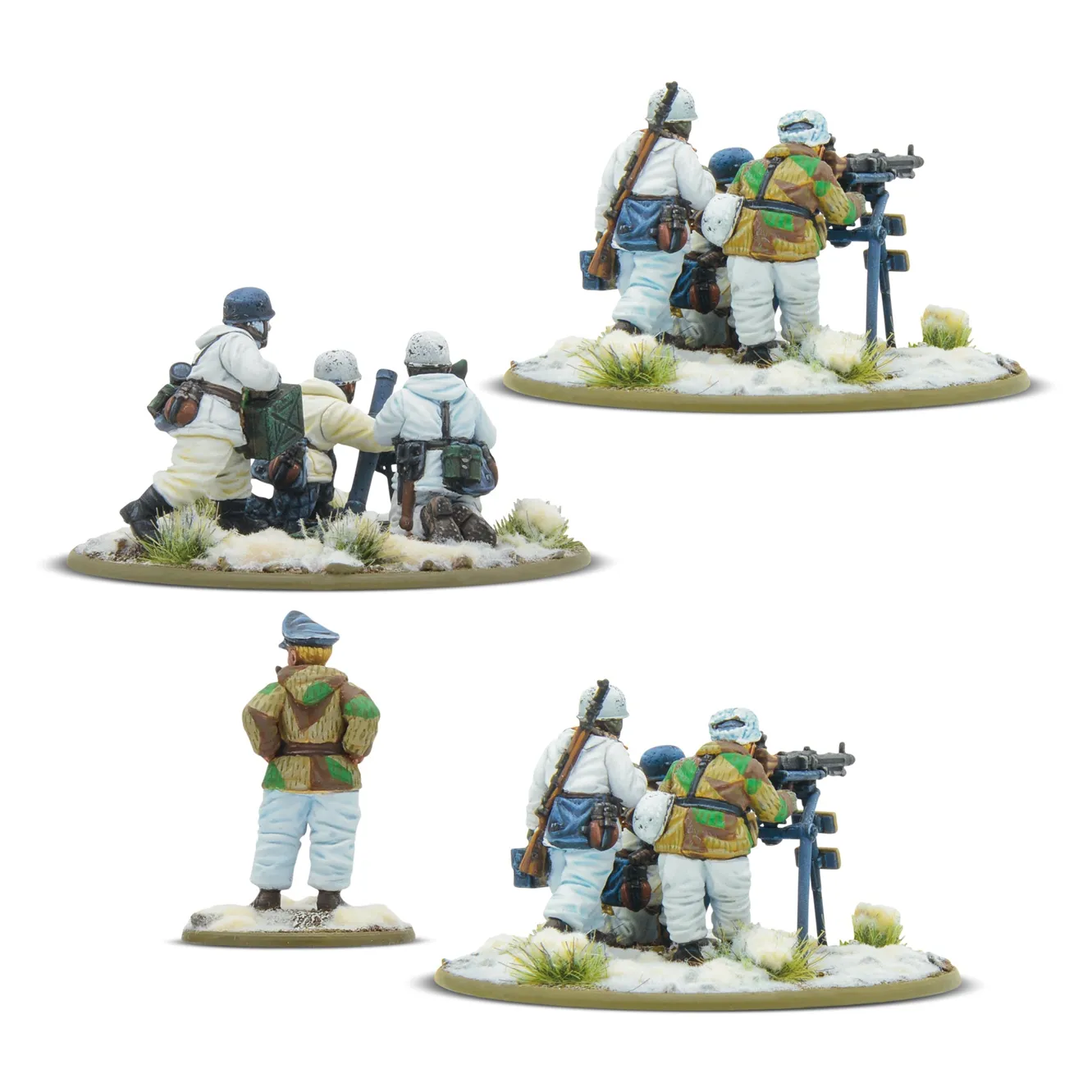 Bolt Action: German - Winter Fallschirmjager Heavy Weapons Platoon