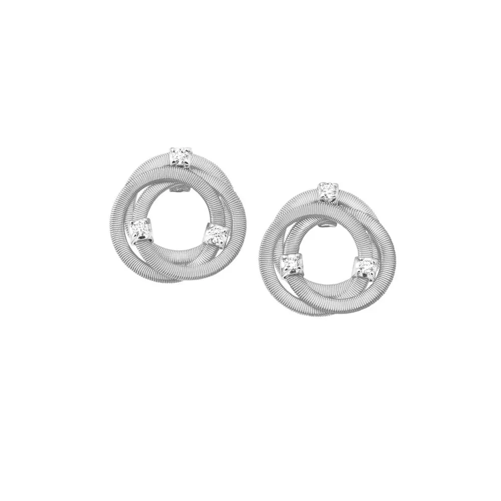Goa Earrings - White Gold/Diamond - OG308-B-W