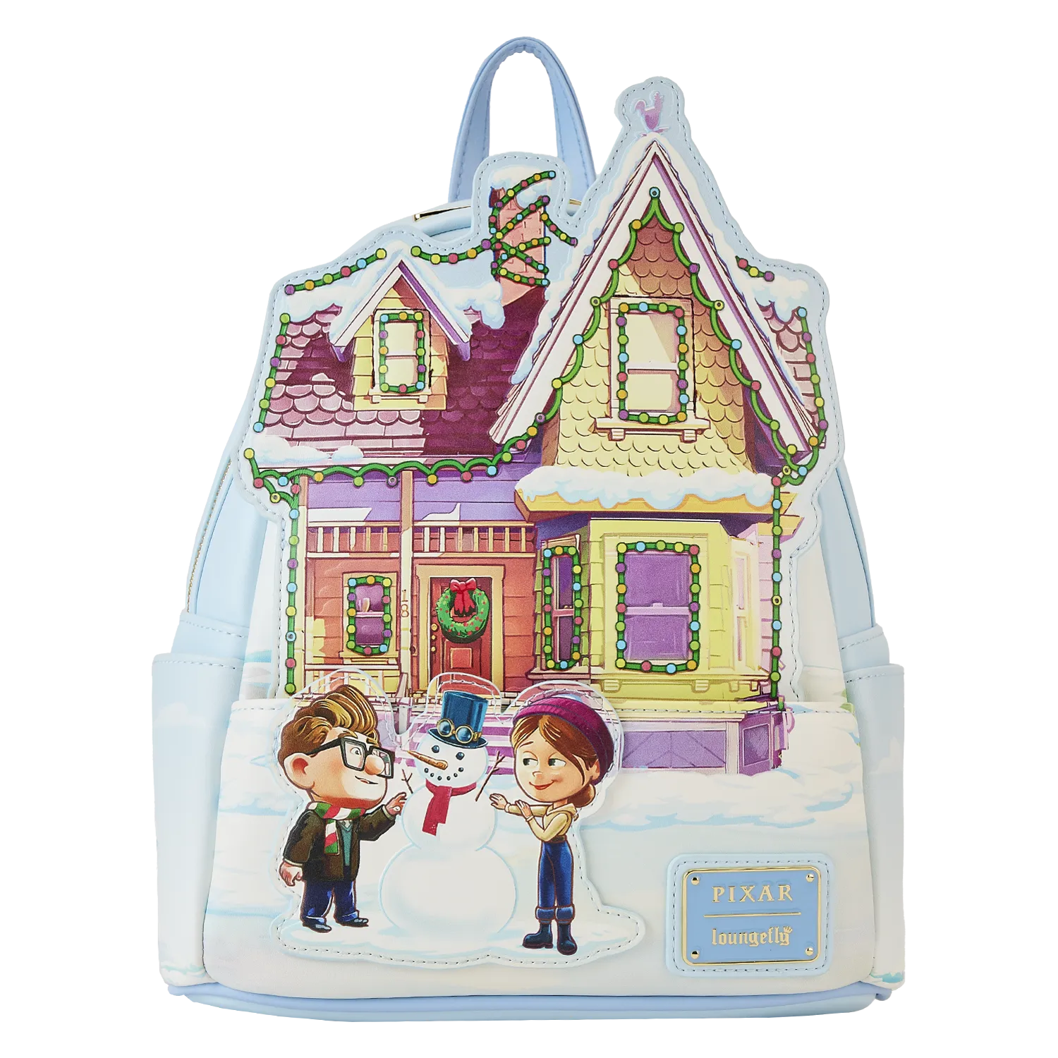 Loungefly x Disney Pixar UP House Christmas Lights Mini Backpack