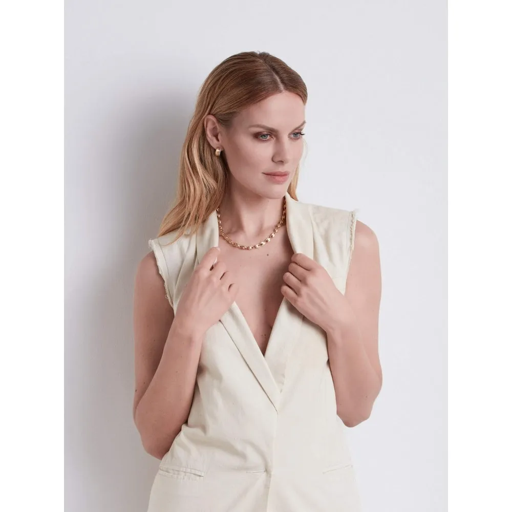 Lucia Small Link Chain Necklace - Gold - CB2361