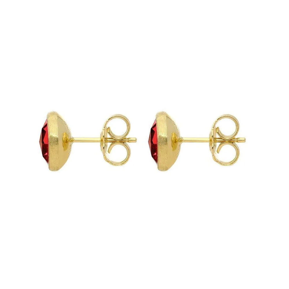 Marco Bicego Jaipur Stud Earrings - Gold/Garnet ~ OB957-RG01-Y