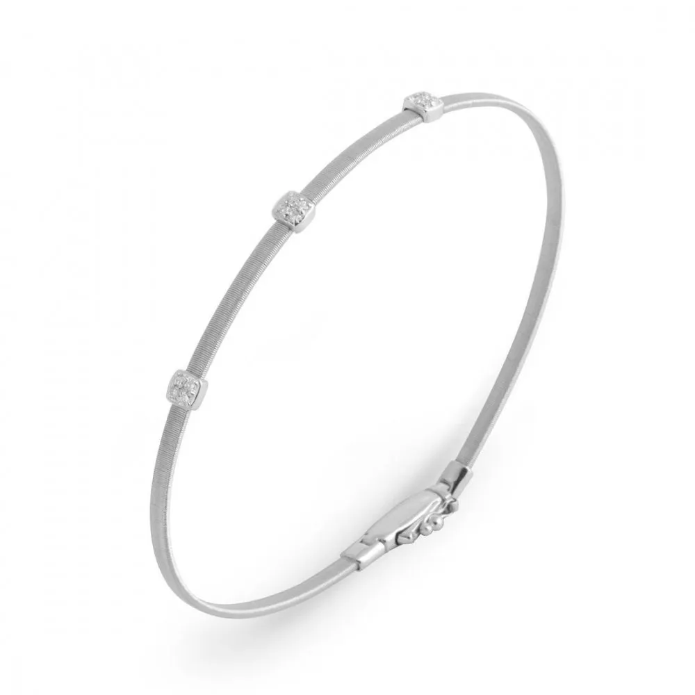 Marco Bicego Masai Bracelet – 18ct White Gold/Diamond ~ BG730-B1-W