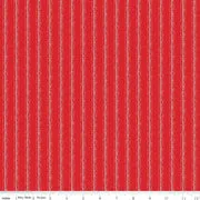 Peace on Earth Red Ticking Fabric