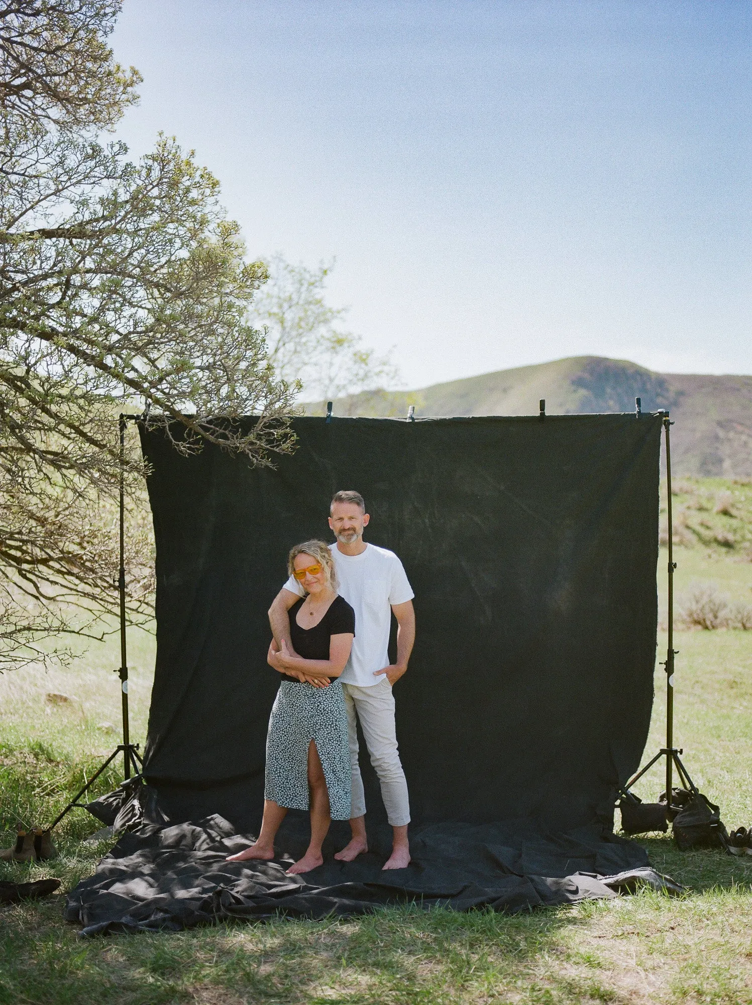 Rugged Flow #0655 !RENTAL ONLY! Hand Painted Big Muslin Backdrop