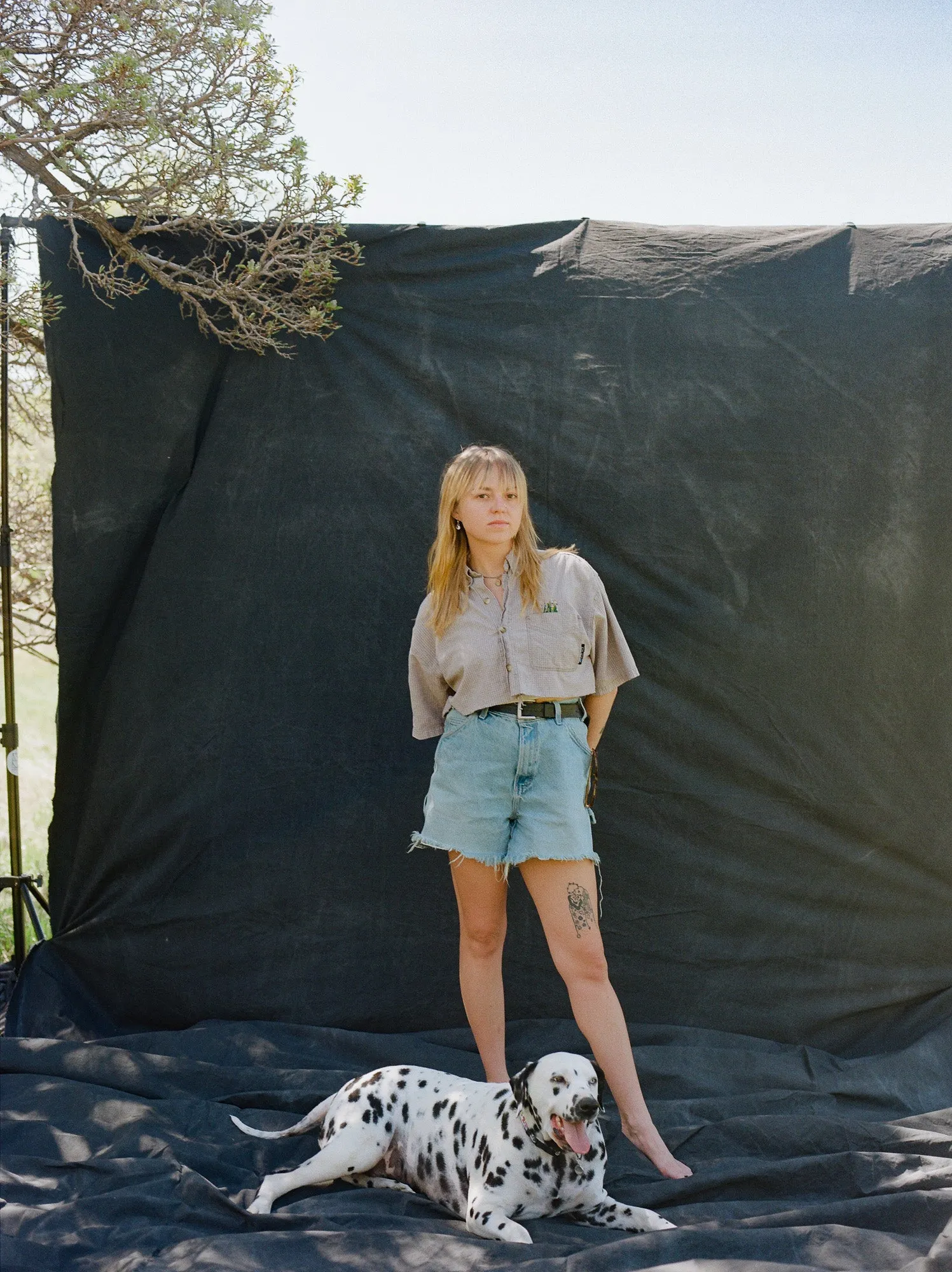 Rugged Flow #0655 !RENTAL ONLY! Hand Painted Big Muslin Backdrop