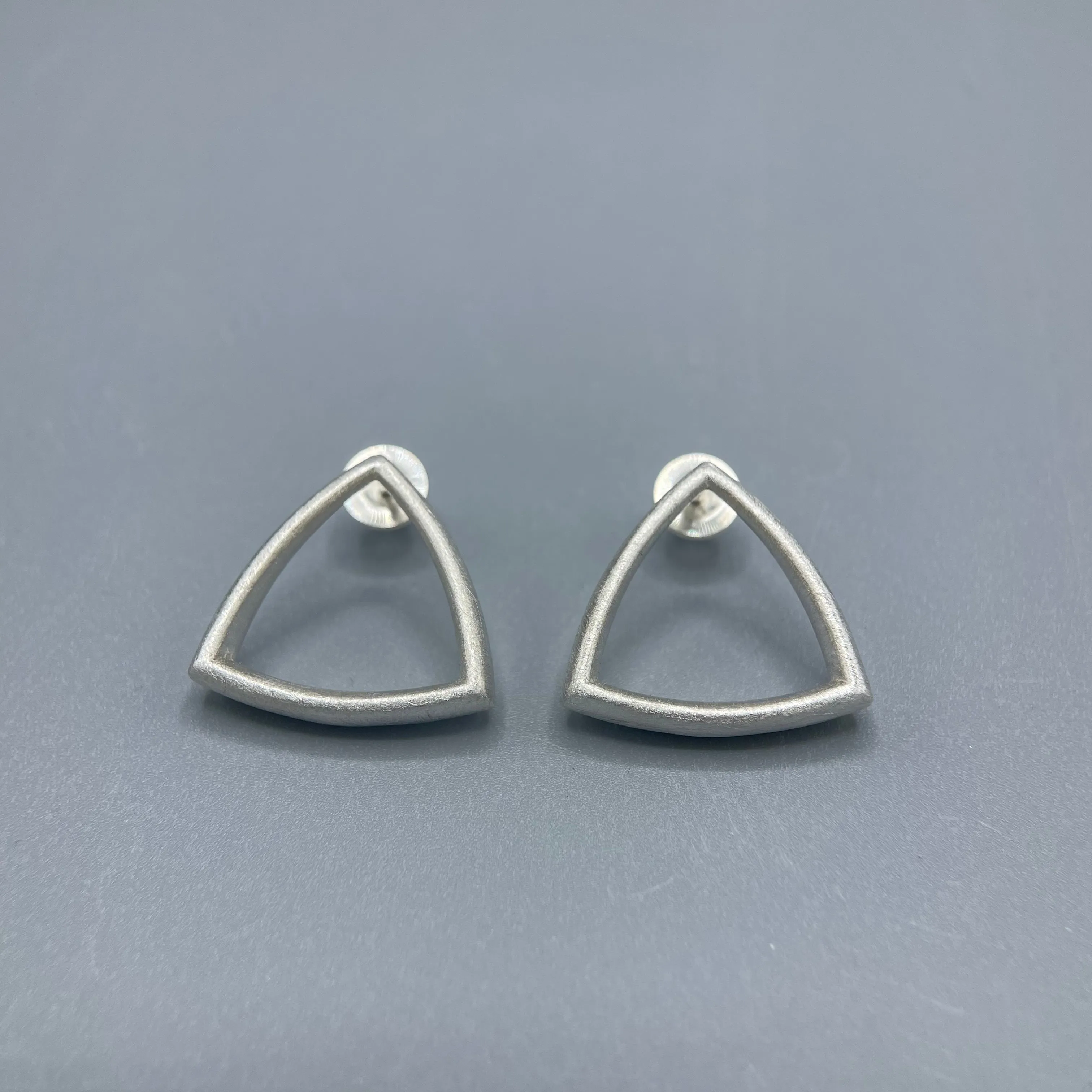 Sheng Zhang 'Curved Curves' Framed Triangle Earrings