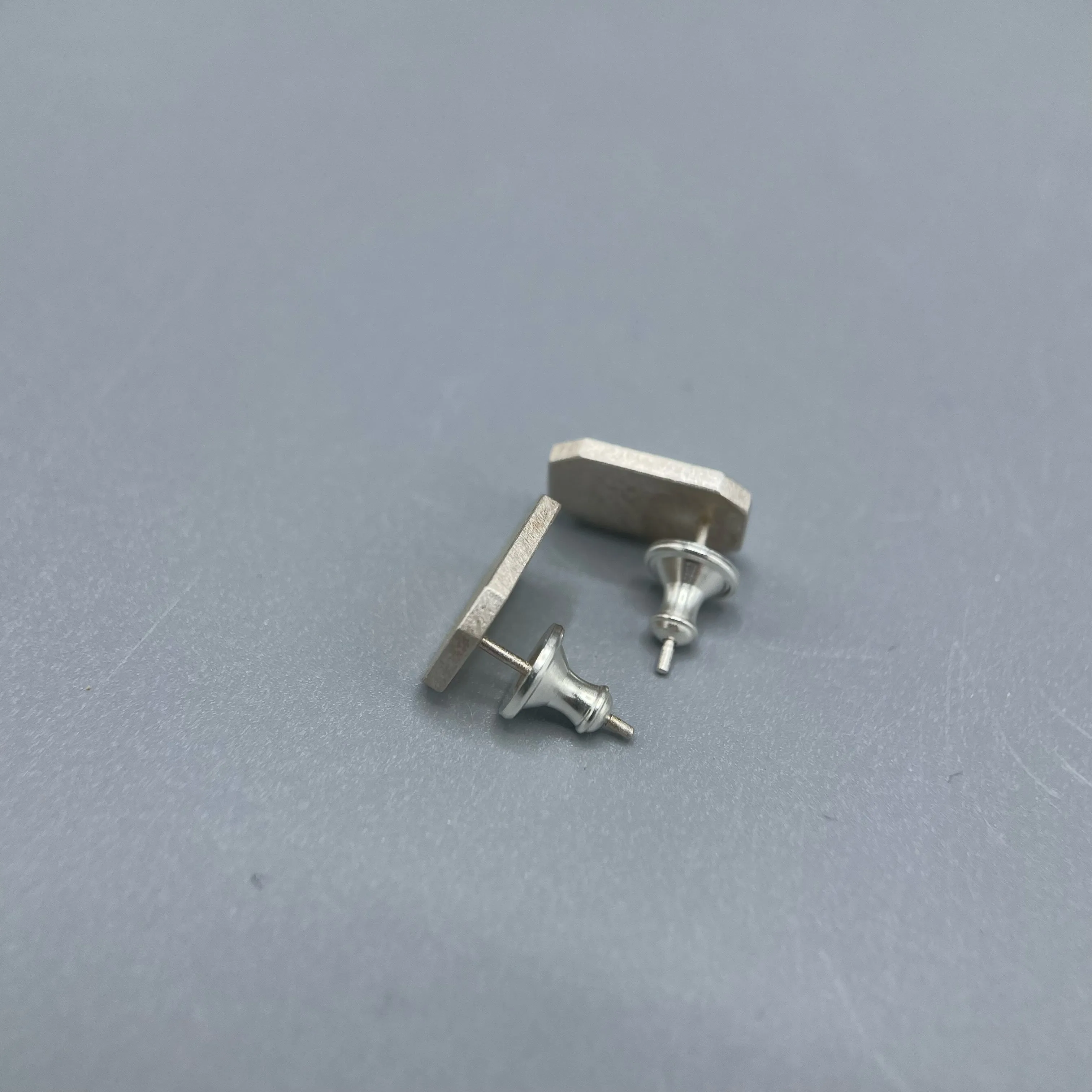Sheng Zhang 'Gem-metal' Rectangle Keum-boo Earrings
