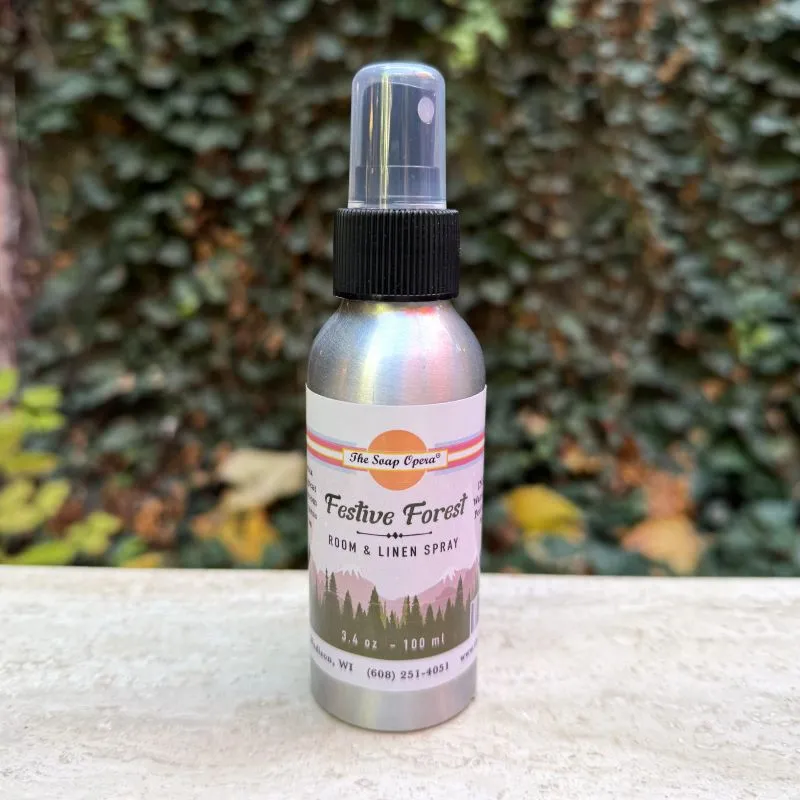 The Soap Opera Room & Linen Spray 3.4oz 100ml - Festive Forest