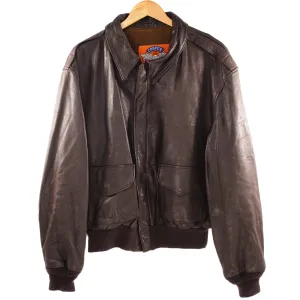 VINTAGE US AIR FORCE LEATHER FLIGHT JACKET TYPE A-2 A2 SIZE 46R